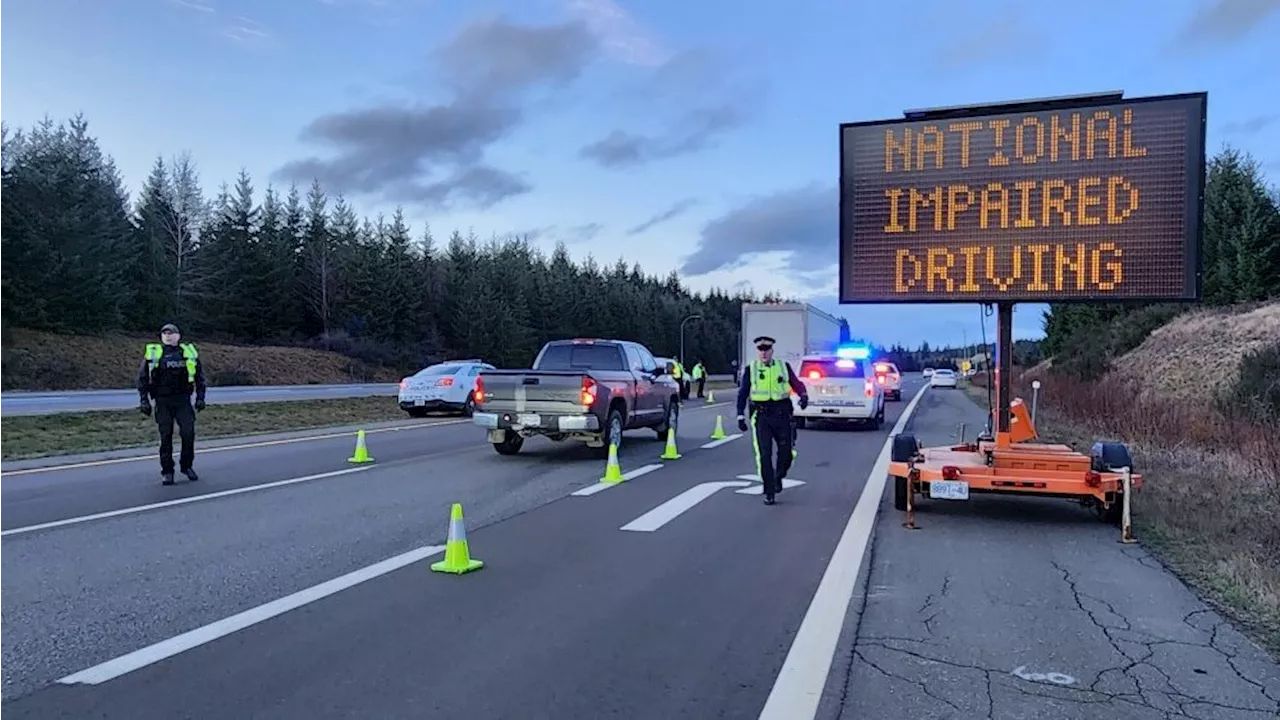 Vancouver Island sees 2nd highest number of impaired drivers in B.C.-wide RCMP blitz