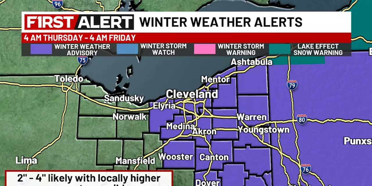 Northeast Ohio Weather: Lake Effect Snow, Cold Temperatures, and Travel Alerts