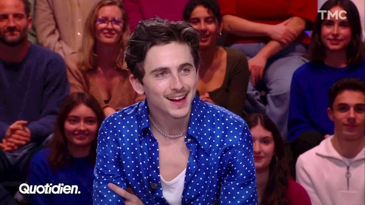 'Petit blanc jeune maigre presque malade', Timothée Chalamet se lâche complètement dans Quotidien