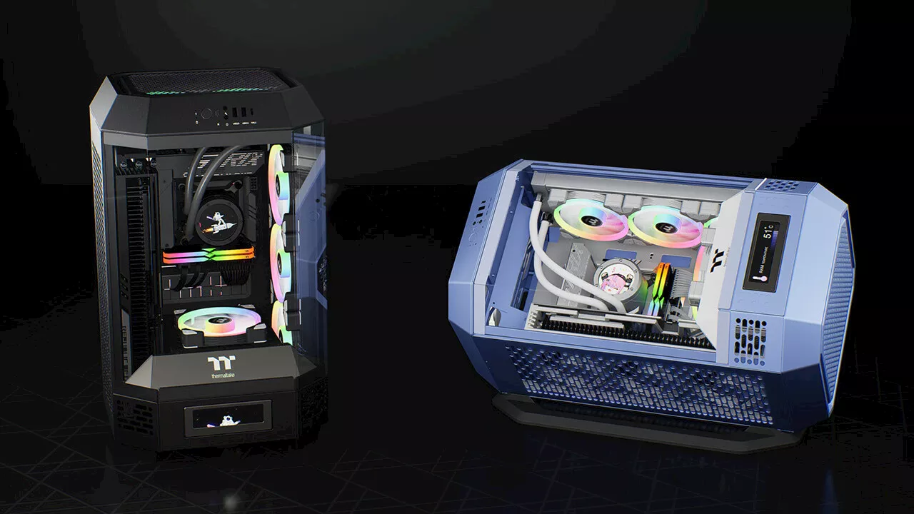 Thermaltake The Tower 250: Octagon-Gehäuse in ITX-Turmform kann liegen