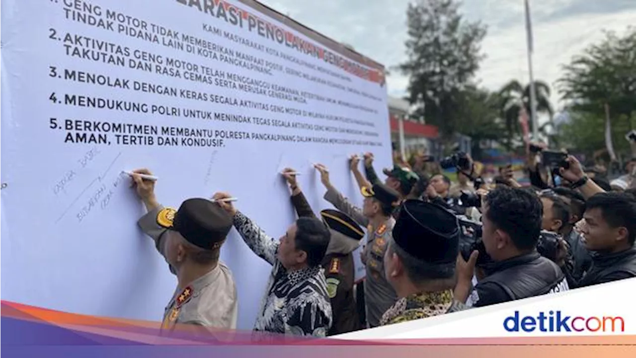 19 Geng Motor Aktif Bikin Resah Warga Babel, Irjen Hendro: Jangan Kasih Ruang