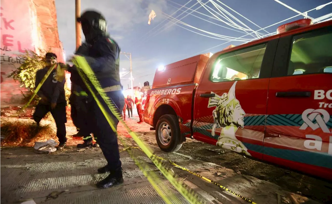 Reportan explosión de almacén de pirotecnia en Chimalhuacán; hay 1 niño fallecido, varias heridas y al menos 20 viviendas dañadas