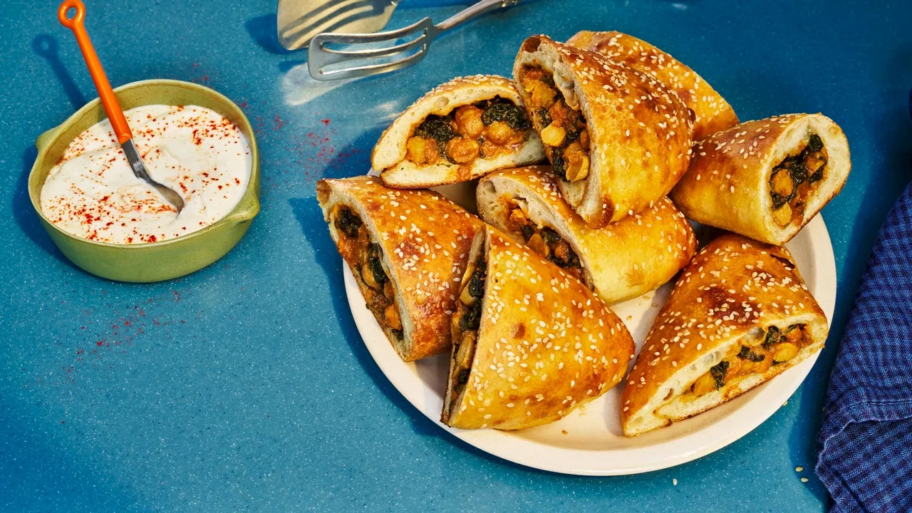 Spiced Chickpea and Spinach Pockets