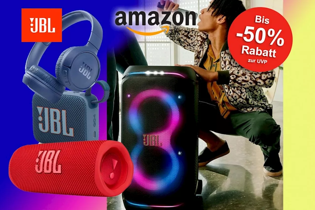 JBL-Produkte im Winterschlussverkauf bei Amazon mit bis zu 50% Rabatt