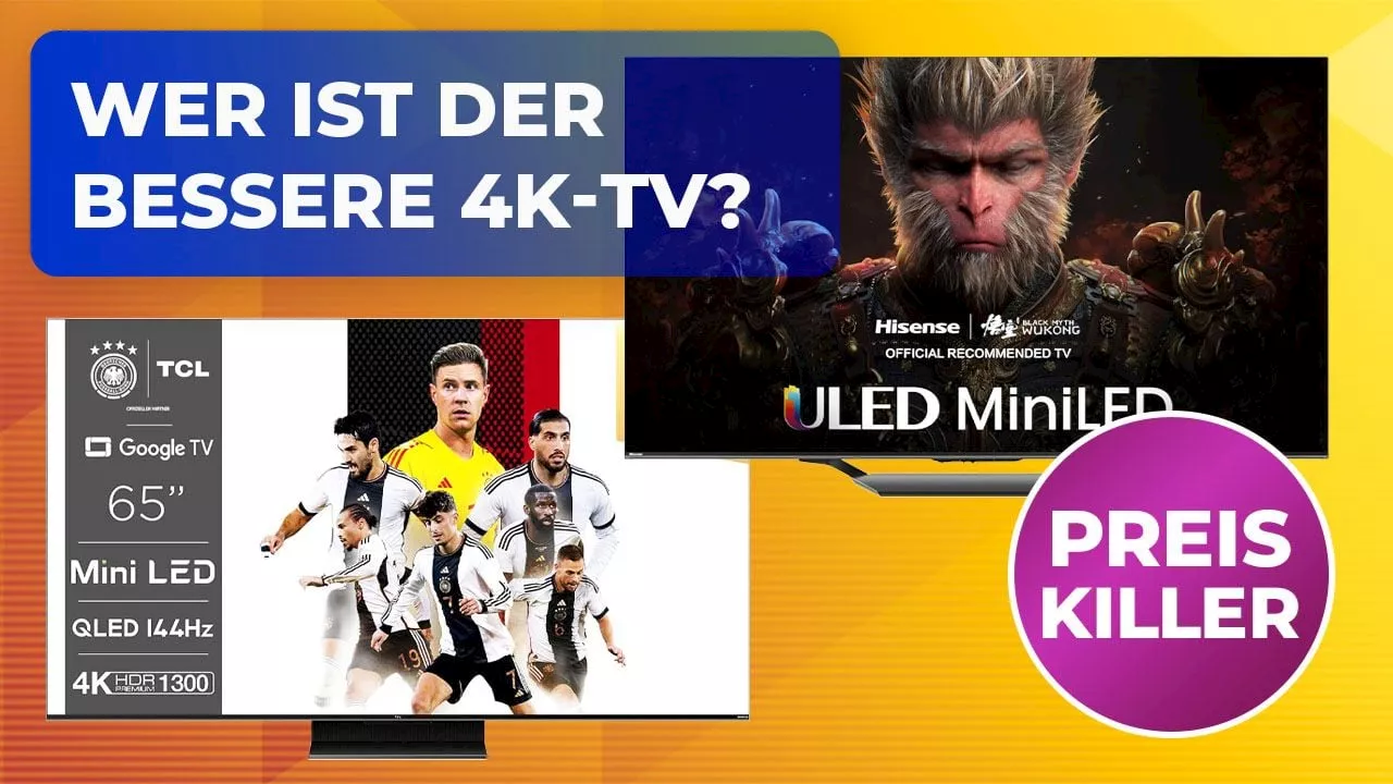 Hisense U7NQ vs. TCL QM8B: Der ultimative 4K-Fernseher Vergleich