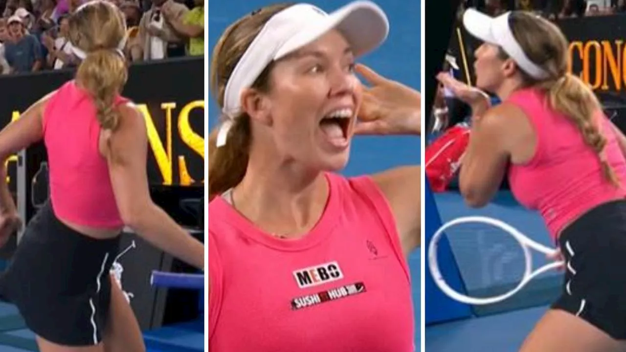 Danielle Collins Taunts Melbourne Crowd After Victory, Faces Backlash