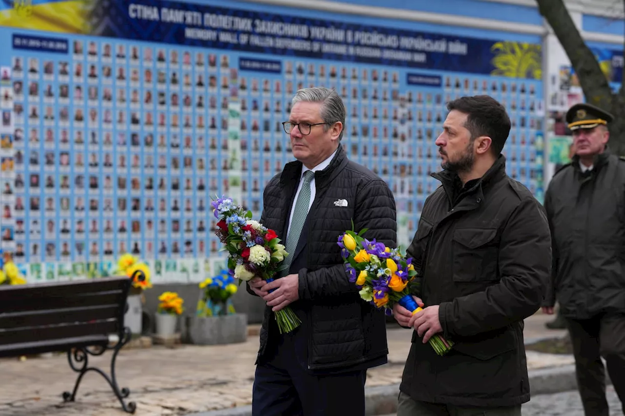 Starmer in Kyiv for security talks with a pledge for a ‘100-year partnership’ with Ukraine