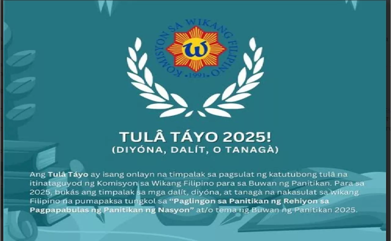 KWF Launches Online Poetry Competition 'Tulâ Táyo 2025'