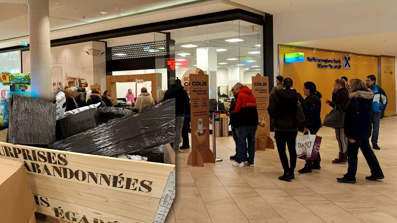 Verloren gegangene Pakete - Riesen-Run auf Geheim-Packerl in Shopping Center