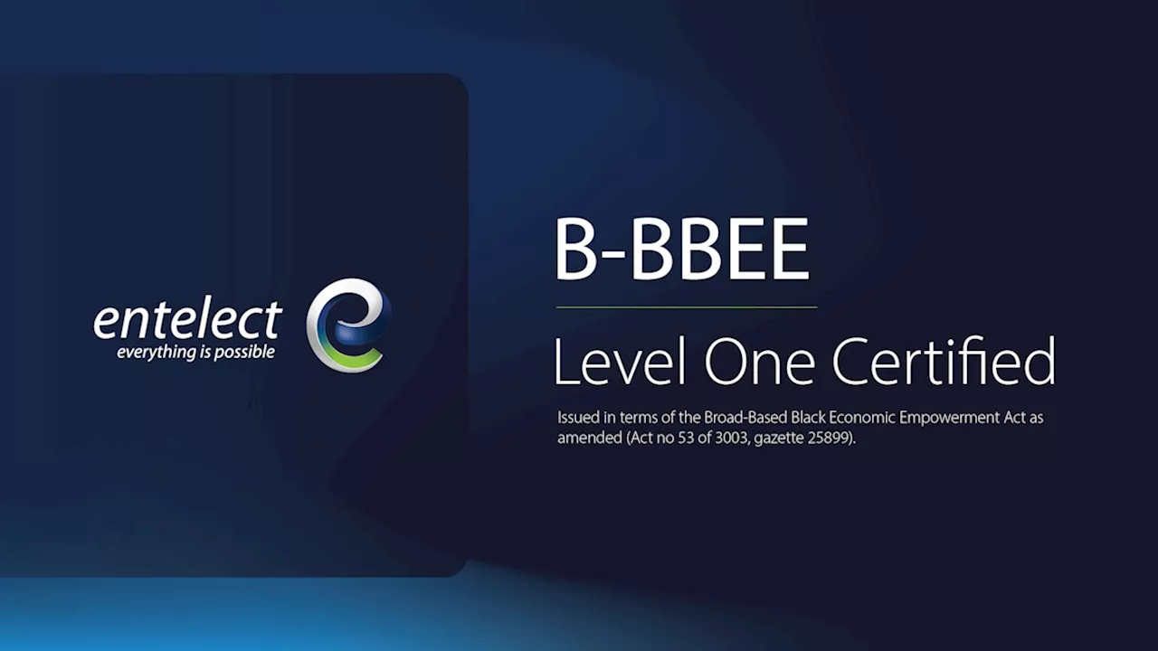 Entelect Reaches B-BBEE Level One Status, Demonstrating Commitment to South African Transformation