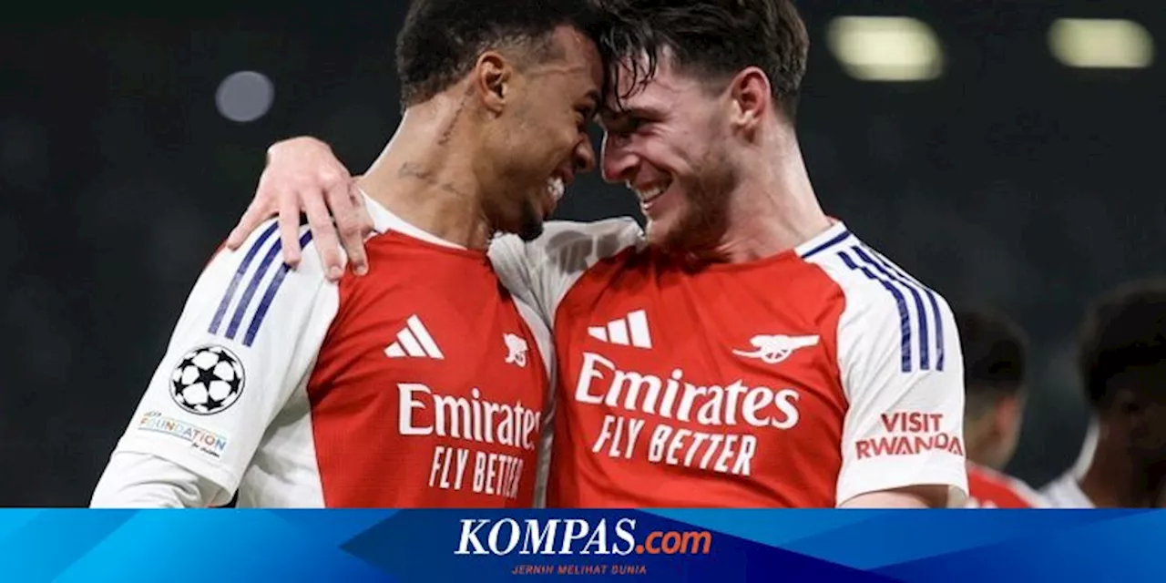 Arsenal Raih Kemenangan Besar Atas Sporting CP di Liga Champions