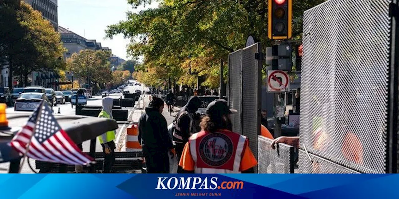 Pagar Anti-Panjat Ditetapkan di Sekitar Gedung Putih Jelang Pelantikan Trump