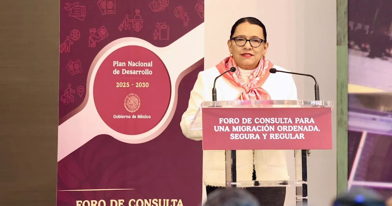 México está preparado para afrontar los posibles escenarios en migración, afirma Rosa Icela Rodríguez