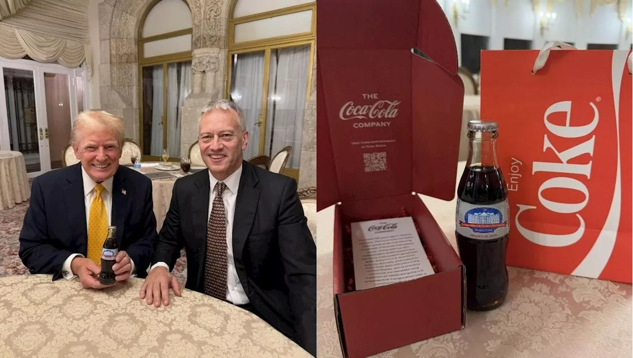 Trump Riceve una Diet Coke Commemorativa per la Sua Inaugurazione