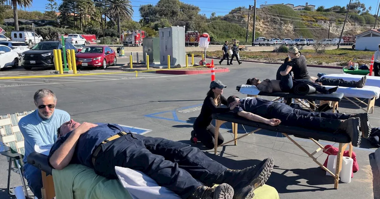 L.A.'s wellness community is healing a fire-torn city with free massages, meditations, sound baths