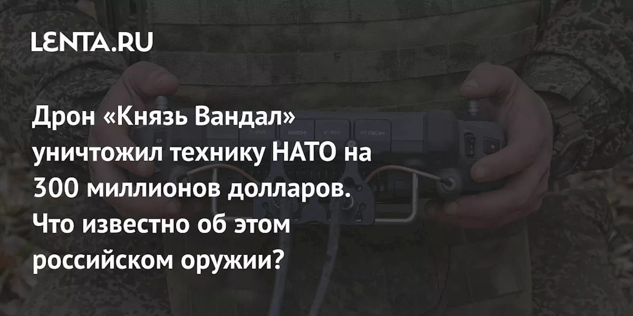 Дрон «Князь Вандал» уничтожил технику НАТО на 300 миллионов долларов. Что известно об этом российском оружии?