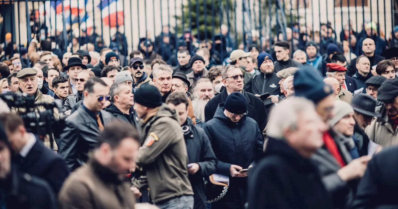 A la messe hommage à Jean-Marie Le Pen, le «Fafs en Seine» des radicaux et du RN