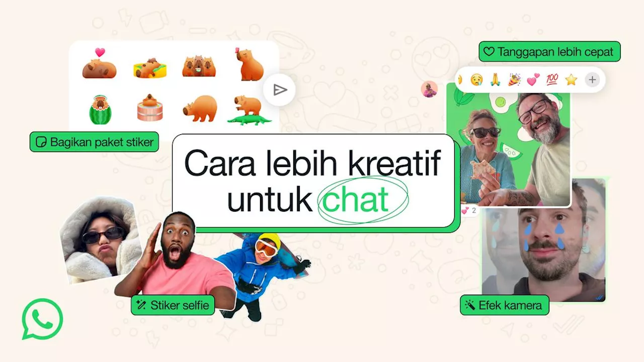 WhatsApp Rilis Deretan Fitur Baru, Ada Efek Kamera hingga Akses Cepat Reaction