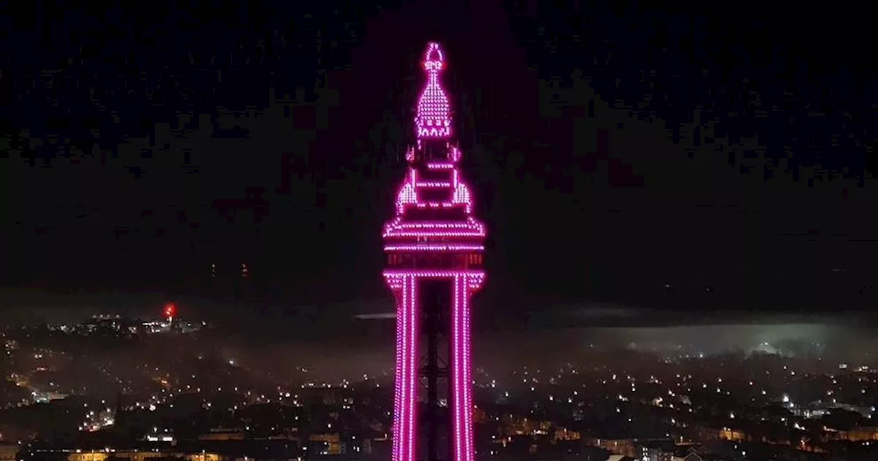 Blackpool Tower Lights Up Pink in Tribute to Linda Nolan