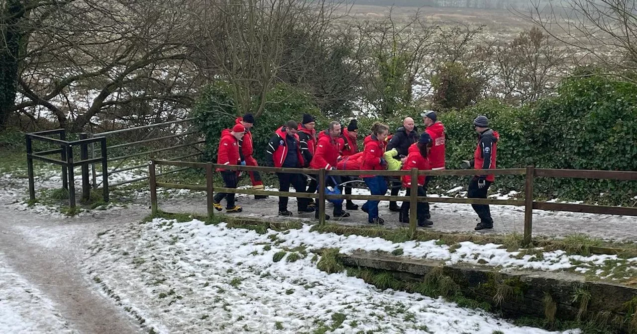 Man Seriously Injured in Ice Fall Requires Mountain Rescue Assistance in Wigan