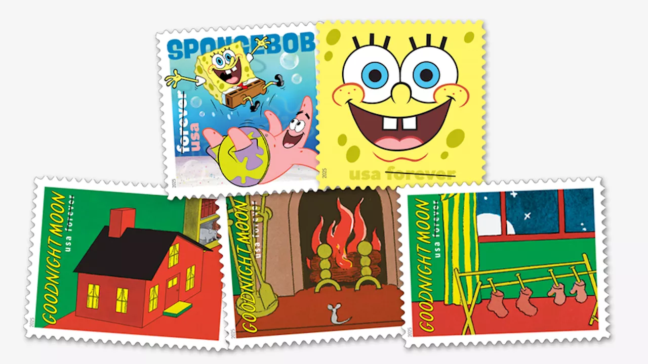 SpongeBob and Goodnight Moon Stamps Coming Soon