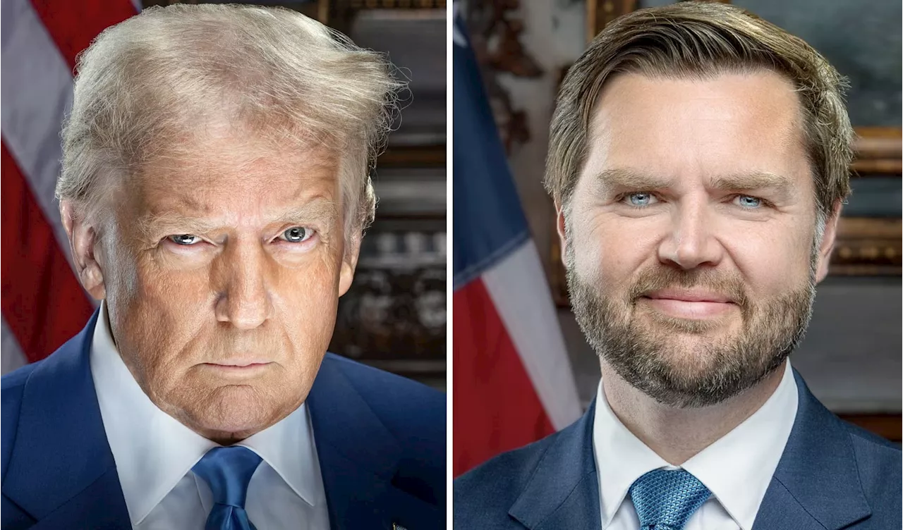 Trump and Vance's Official Portraits Released: A New Look Ahead of Inauguration