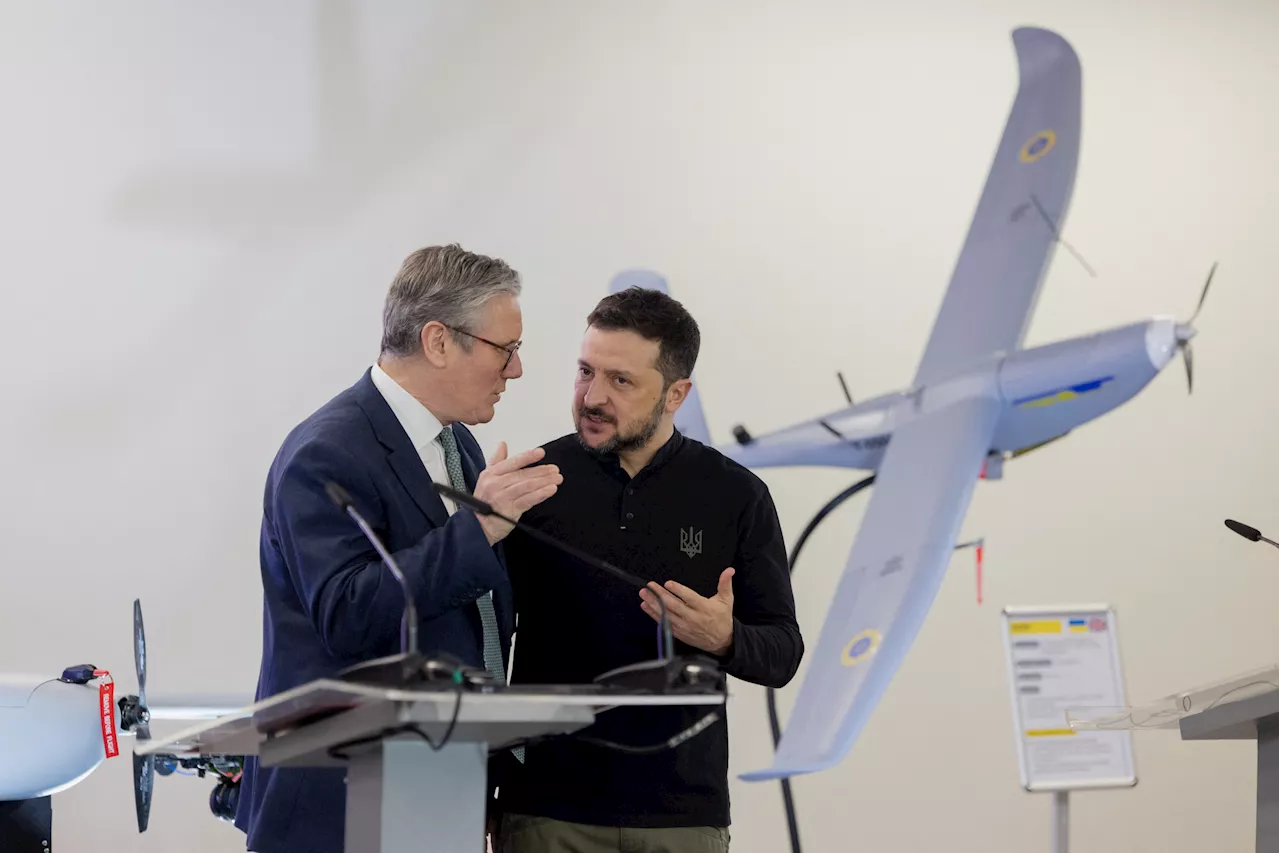 Drones Target Kyiv as UK Prime Minister and Italian Defense Minister Visit