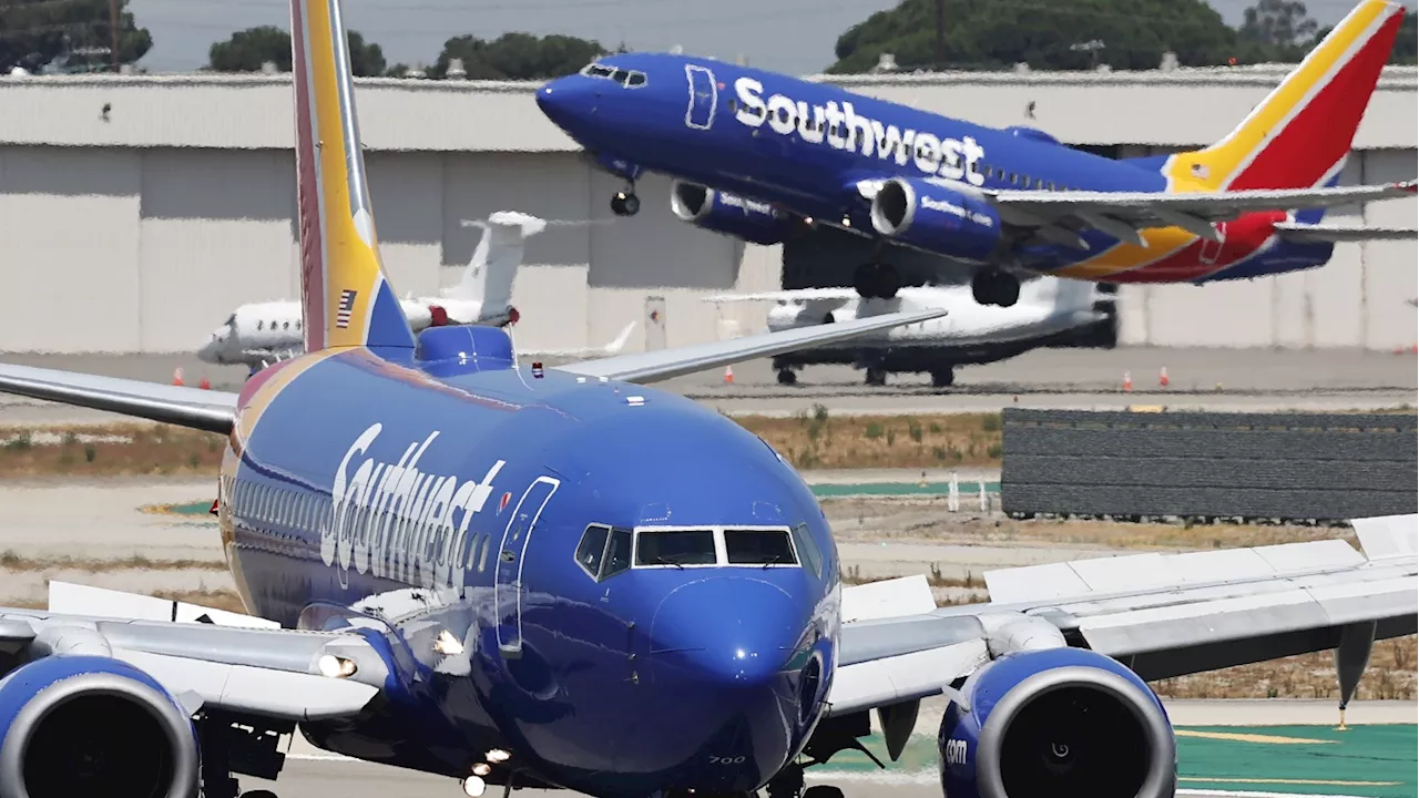 The Transportation Department sues Southwest Airlines for alleged oft-delayed flights