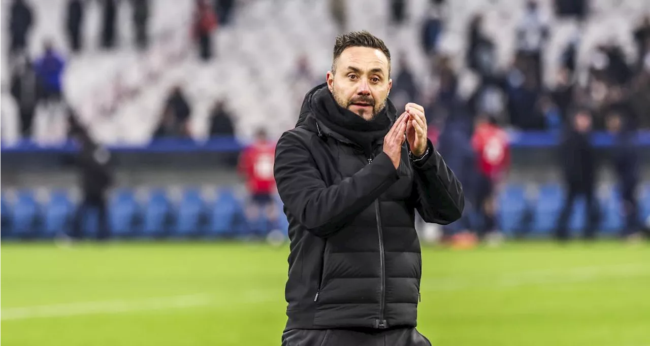 De Zerbi appelle à la concentration malgré la sortie de la Coupe de France