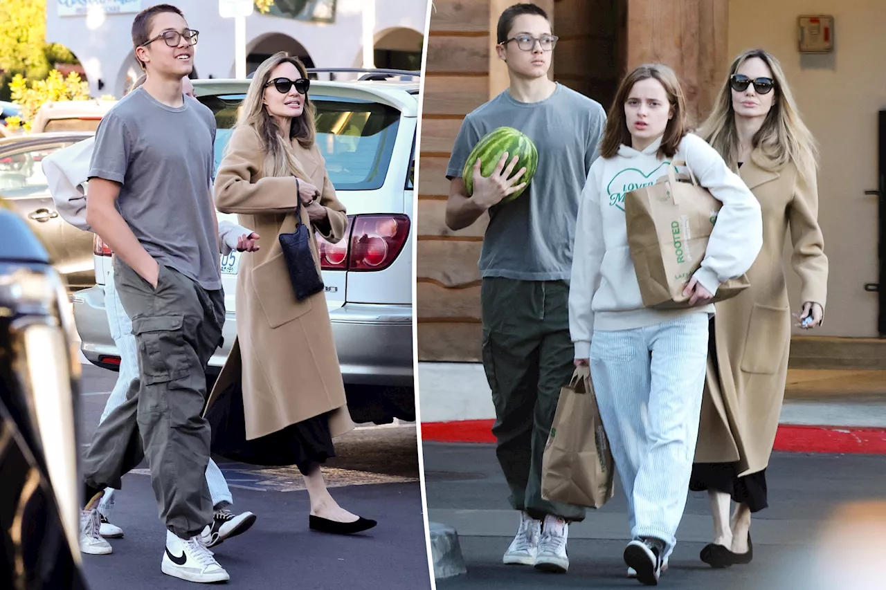 Angelina Jolie's Son Knox Towers Over Her During Grocery Run Amidst Divorce Settlement