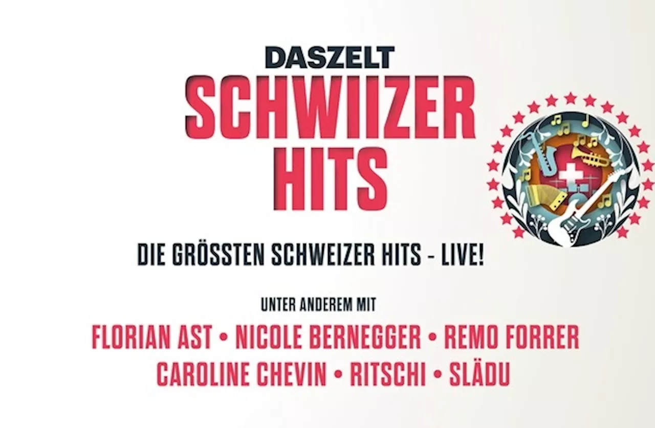 2025 startet das neuste und vielleicht beste Showformat aller Zeiten von DAS ZELT: Schwiizer Hits