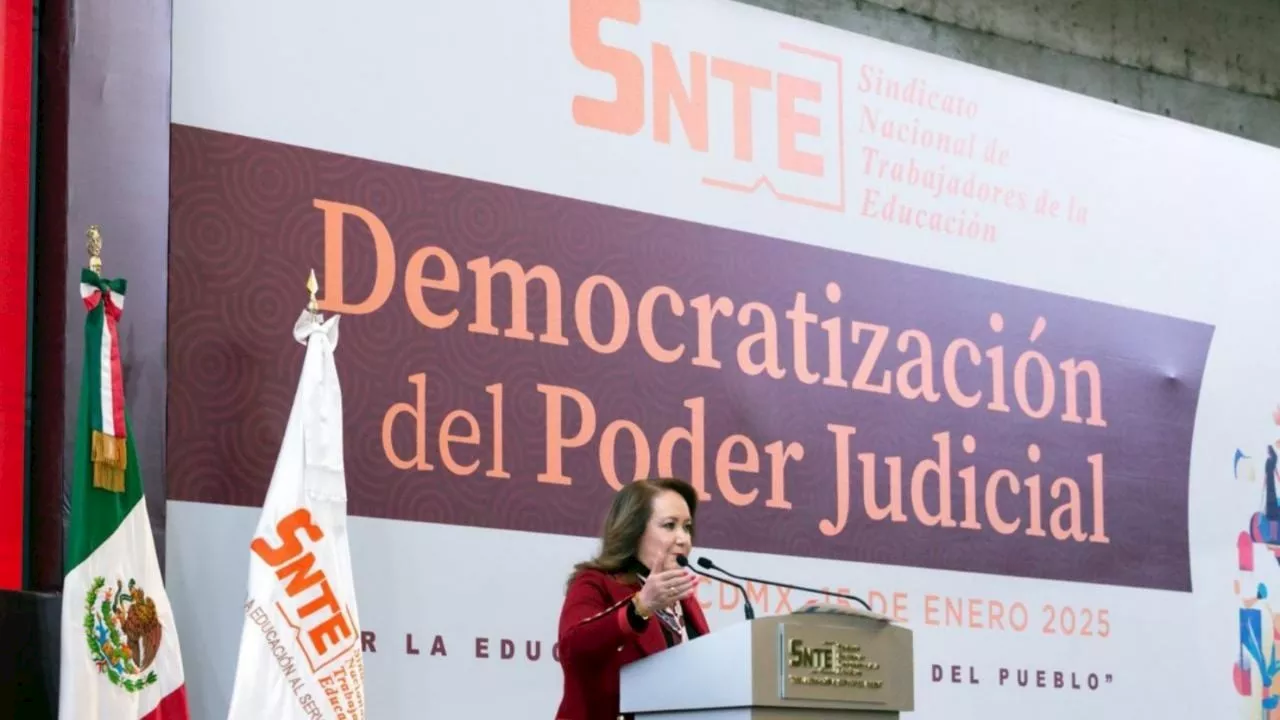 El SNTE y la ministra Yasmín Esquivel piden a maestros difundir la reforma judicial