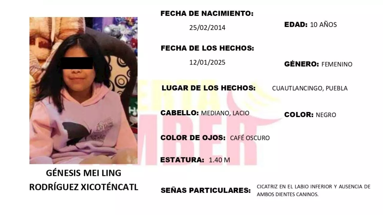 Niña de 10 años encontrada muerta en Puebla tras días de búsqueda