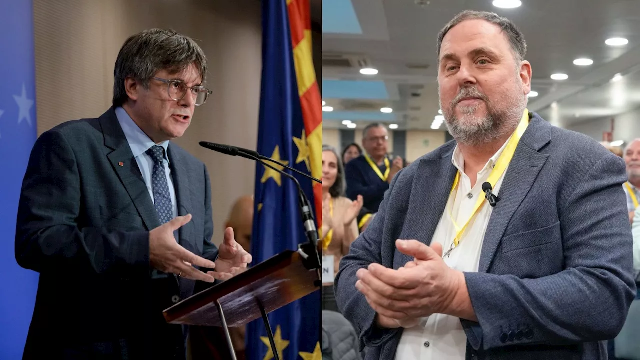 Puigdemont y Junqueras se reunirán en Bruselas tras años de tensión