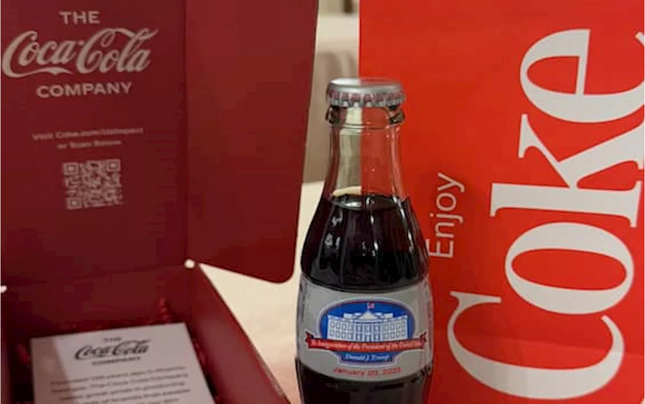 Coca-Cola celebra l'insediamento di Trump con una bottiglia speciale di Diet Coke