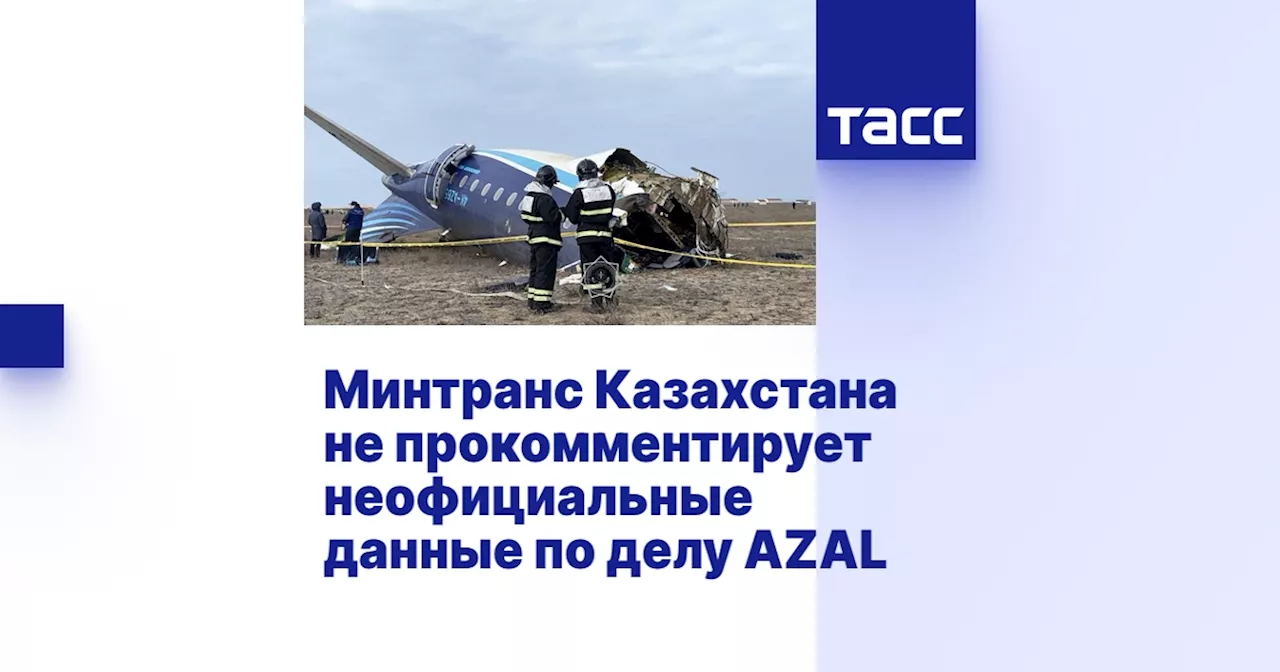 Минтранс Казахстана не прокомментирует неофициальные данные по делу AZAL