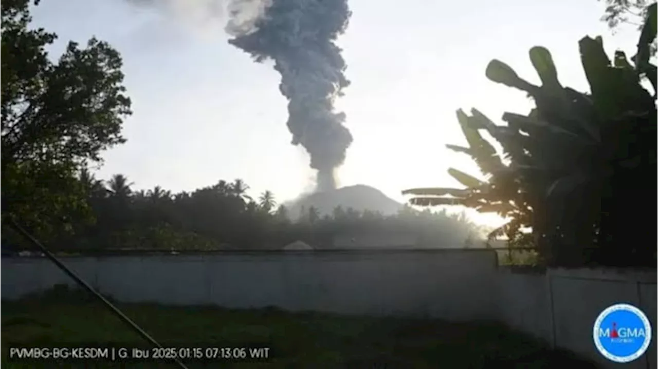 Status Gunung Ibu di Halmahera Barat Naik jadi Awas Usai Kembali Erupsi