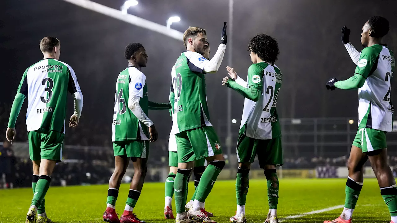 Feyenoord heeft een vrij eenvoudige bekeravond tegen Rijnsburgse Boys