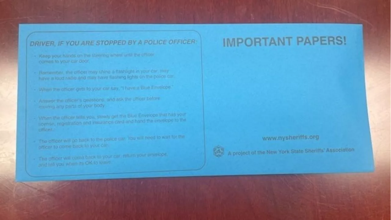 Blue Envelope Program Aimed at Improving Communication During Traffic Stops for Drivers with Autism