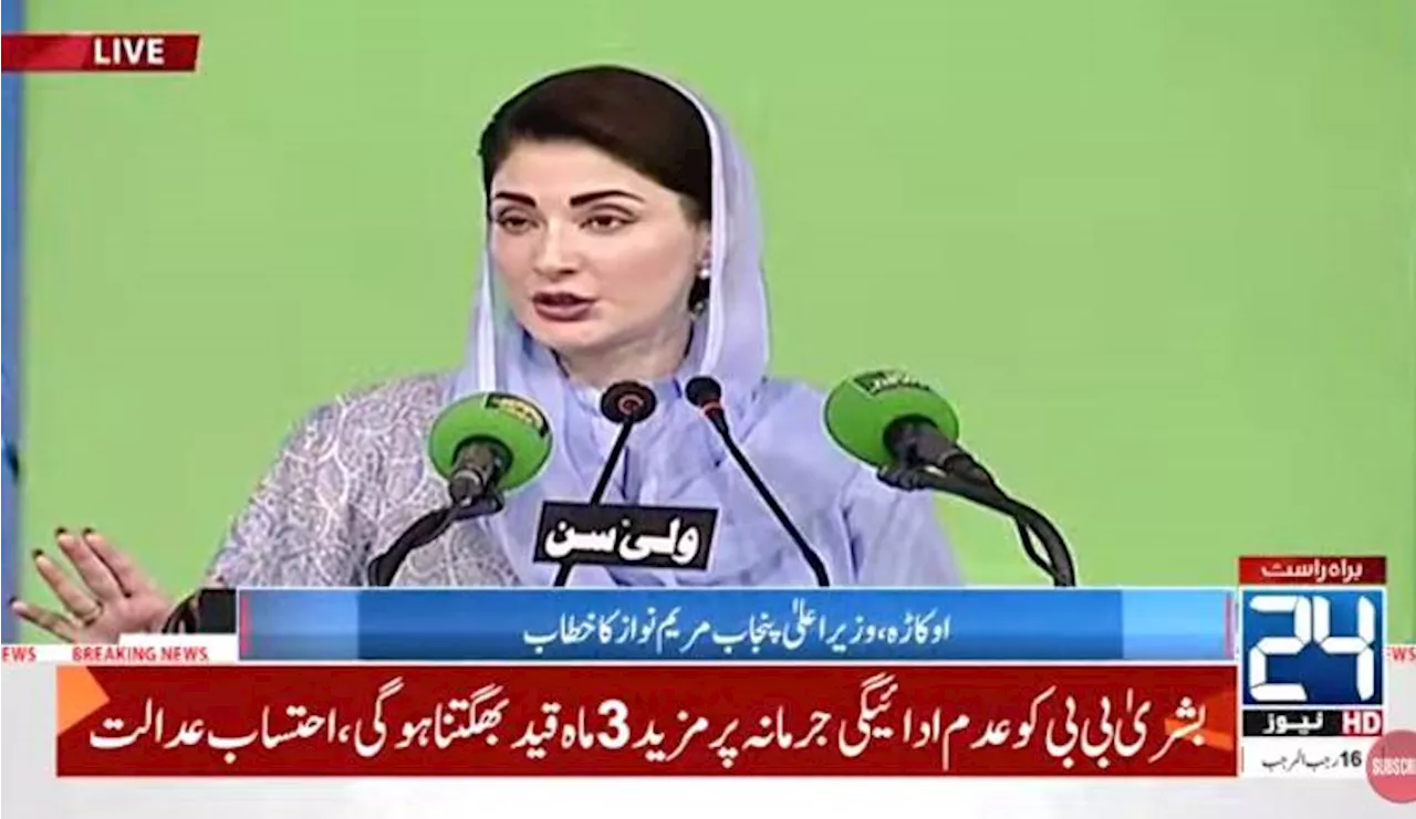 Maryam Nawaz Sharif: Pakistan Needs Unity, Not Anarchy