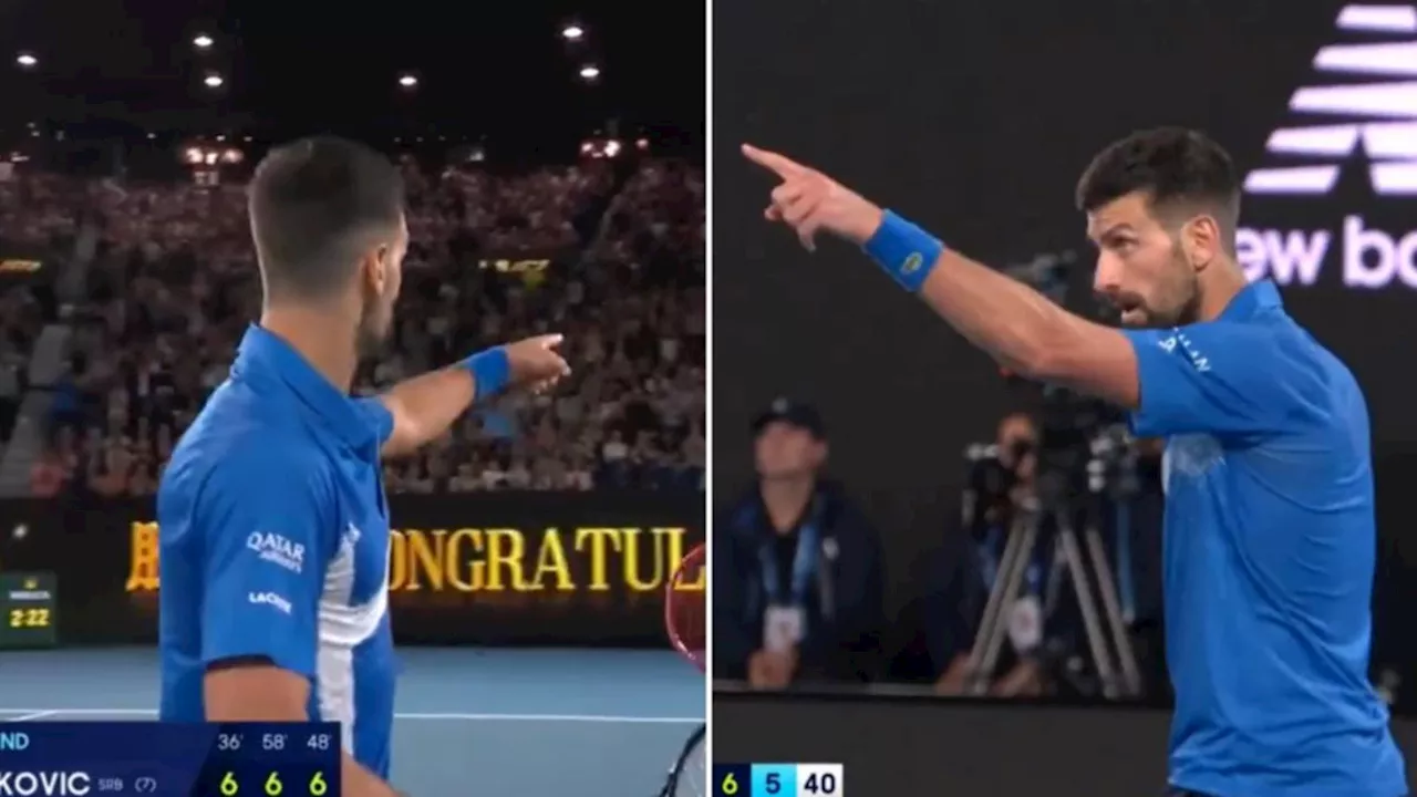 Unexpected twist as ‘hot-headed’ Novak Djokovic picks out crowd heckler after Australian Open win