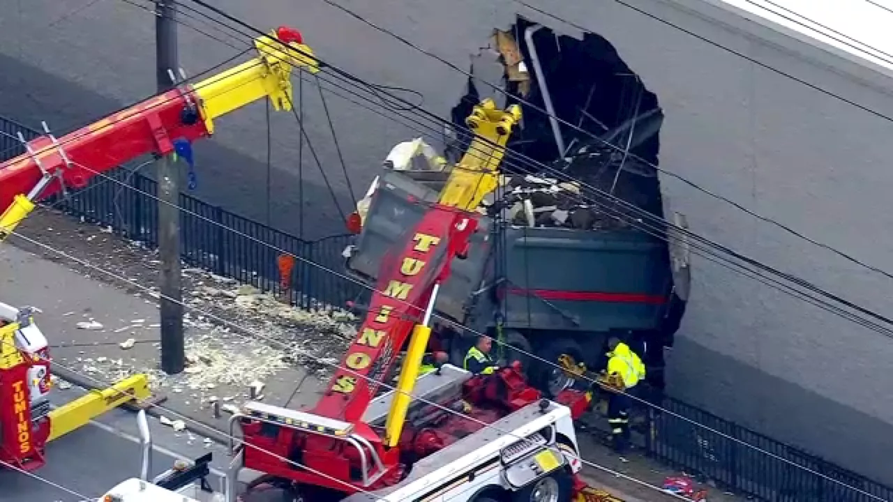 Dump Truck Crashes into Target, Injuring Five in North Bergen