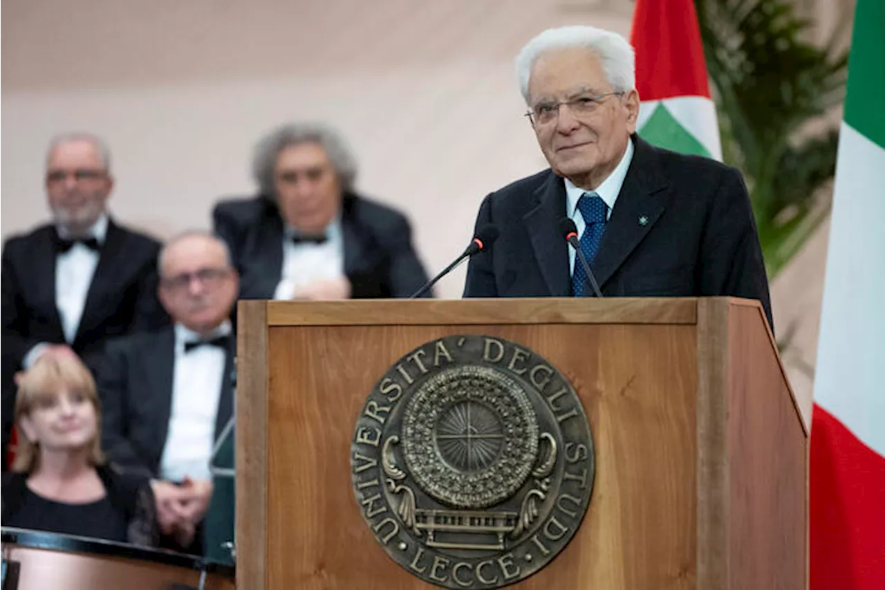 Mattarella a Lecce: 'Rispetto e dialogo, la cultura come motore di sviluppo'