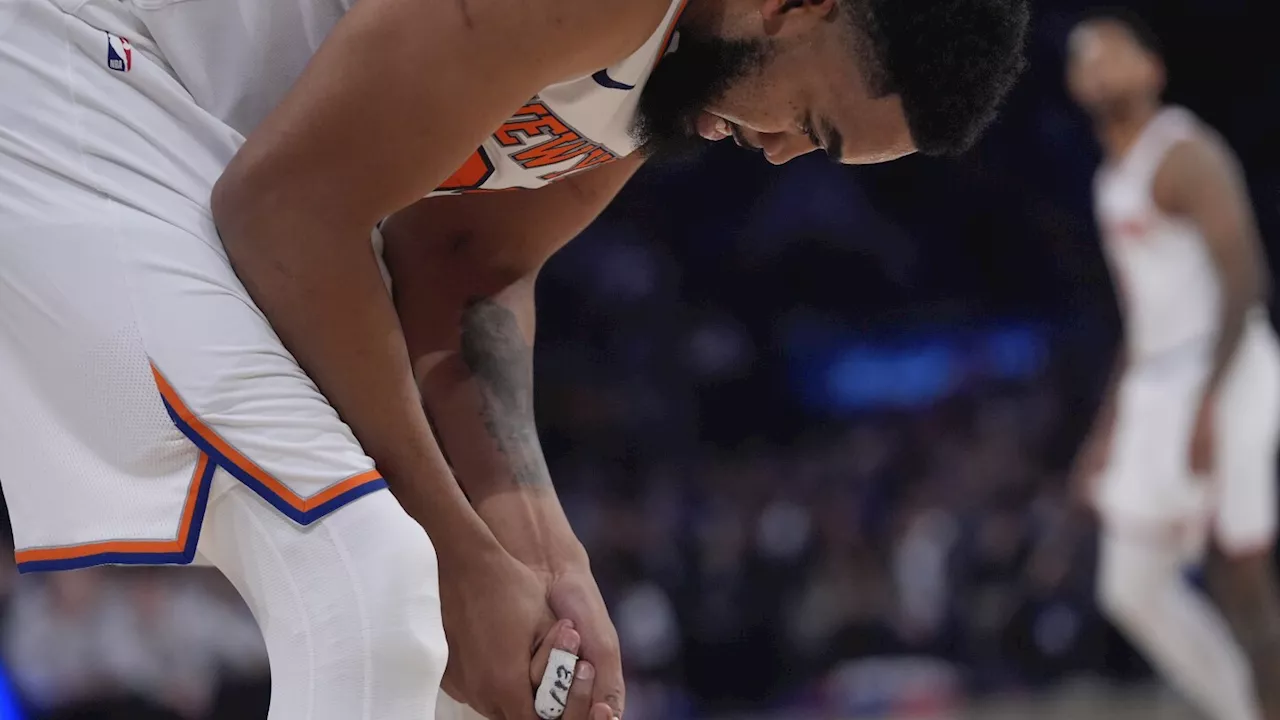 Knicks' Towns Questionable With Thumb Injury, Timberwolves' DiVincenzo Out With Toe Issue