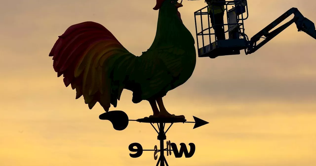 Kellogg's Corn Flakes cockerel transformed into UK's largest-ever weathervane