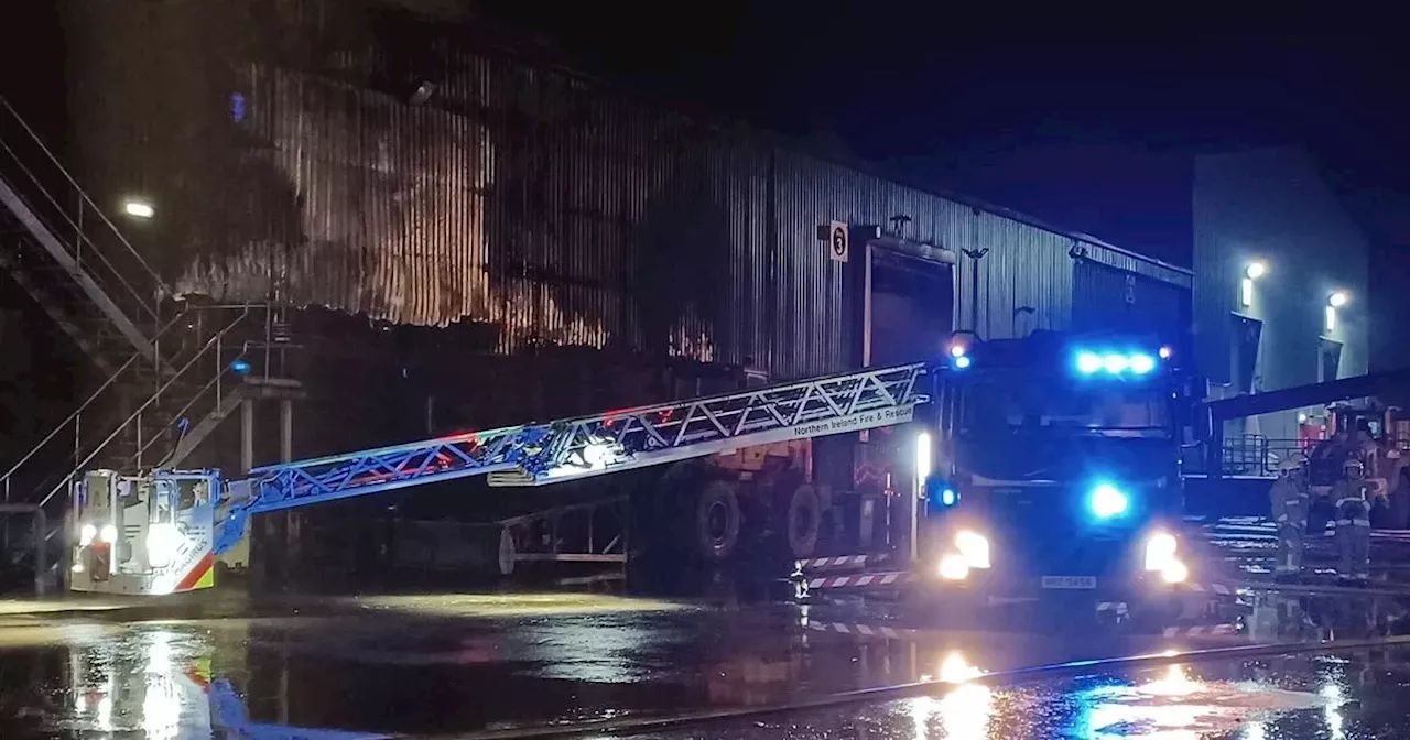 Major Fire at RiverRidge Recycling Facility in Coleraine