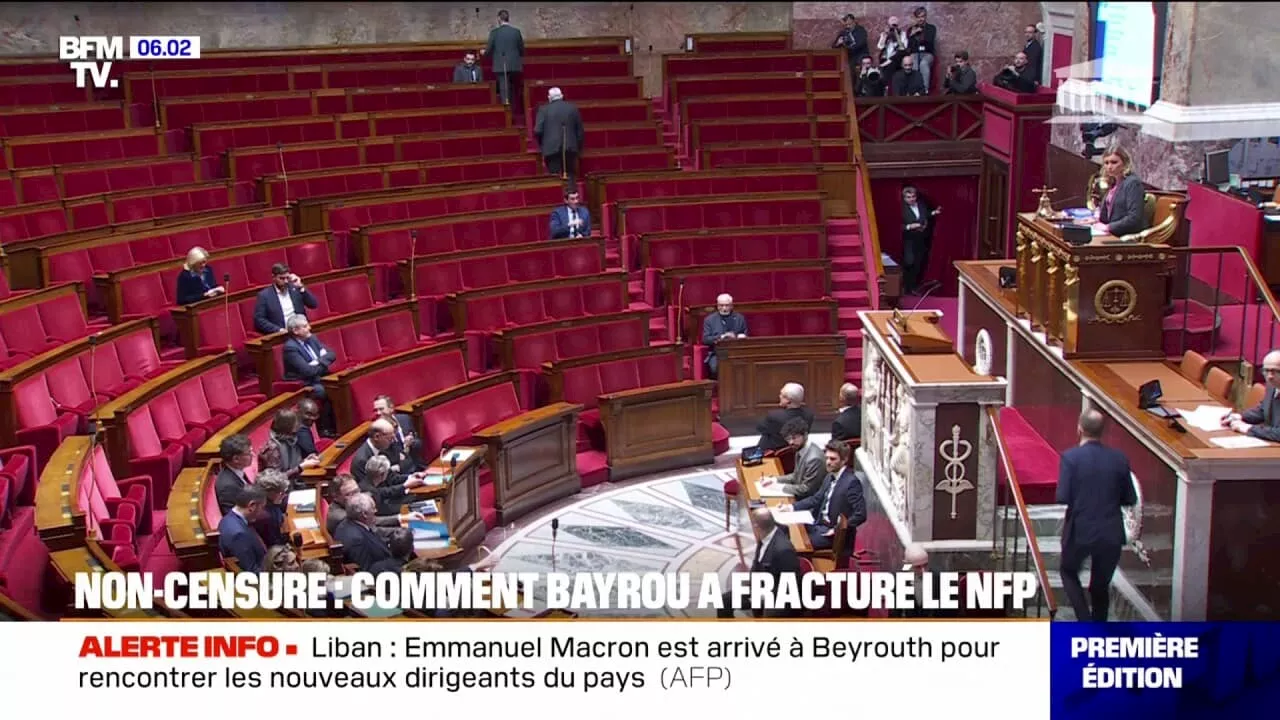 Non-censure: comment François Bayrou a réussi à fracturer le Nouveau Front populaire