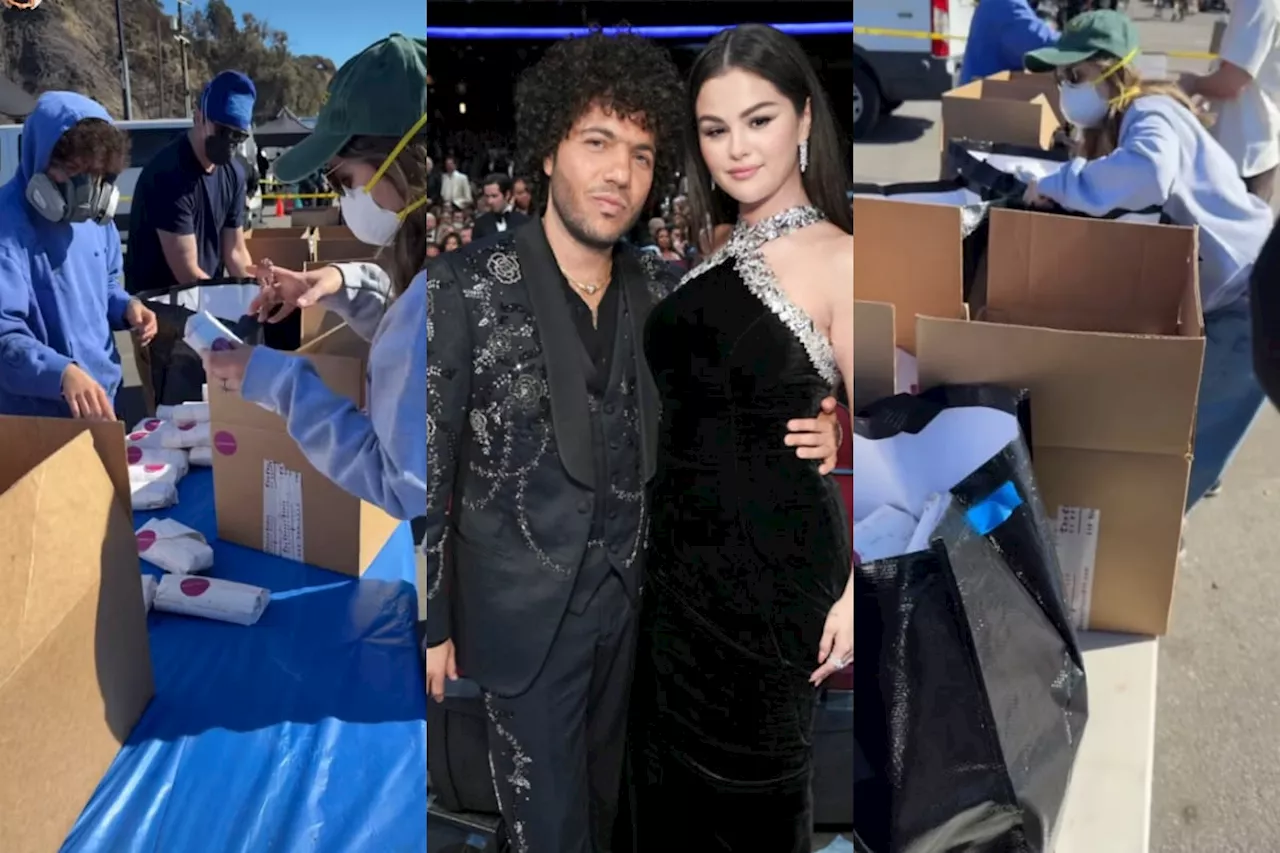 Selena Gomez, Benny Blanco join LA wildfire relief efforts, distribute food to frontline workers