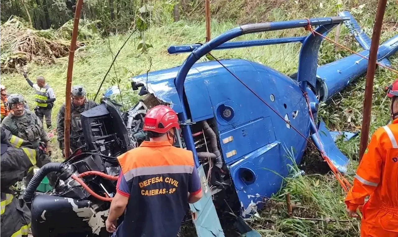 Criança de 12 anos sobrevive a queda de helicóptero em SP e deixa hospital neste sábado