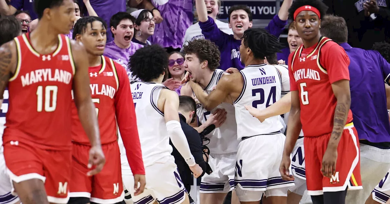 Northwestern beats Maryland on Nick Martinelli's jumper just before OT buzzer